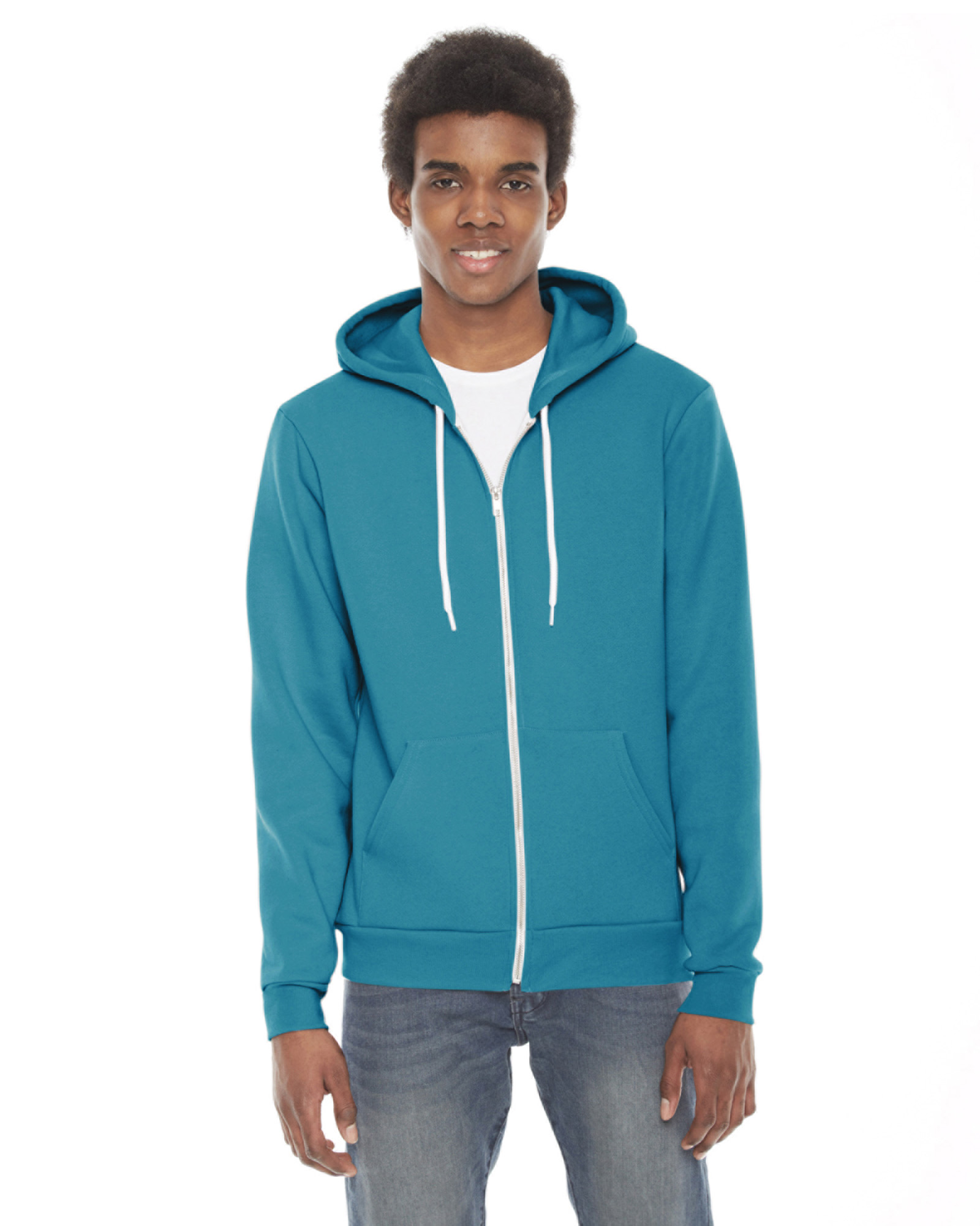 American Apparel F497 - Unisex Flex Fleece Zip Hoodie - Friendly Arctic ...