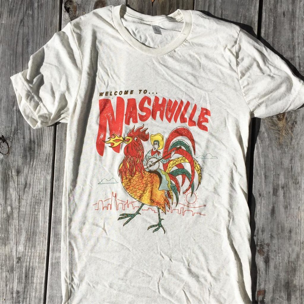 Nashville cowboy chicken shirt